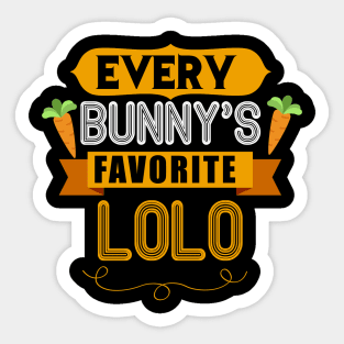 MENS EVERY BUNNYS FAVORITE LOLO SHIRT CUTE EASTER GIFT Sticker